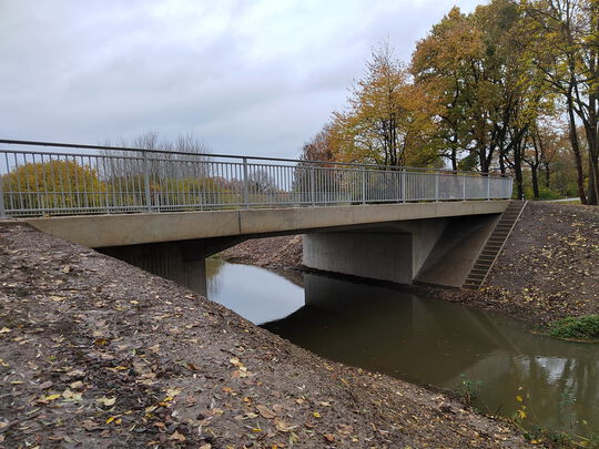 1-Feld Brücke in Ortbetonbauweise